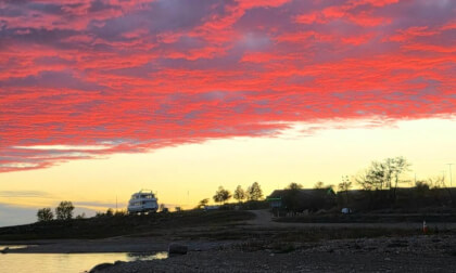 Sky on fire