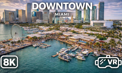 Downtown Miami Ultimate Tour: Bayside, Kaseya Center, Boat Ride & Skyline (8K VR 180)
