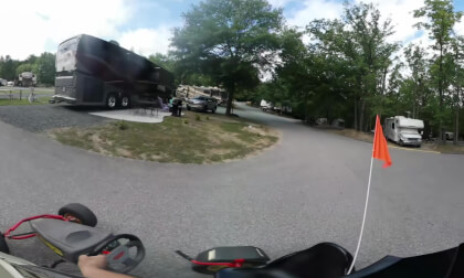 KOA Burtonsville, Maryland peddle car 7-1-2017