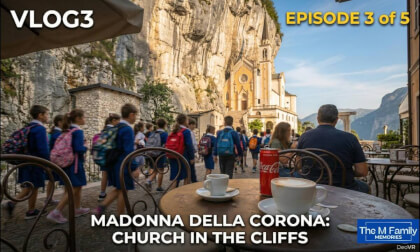 [360°] Espresso with a View | A Moment of Peace at Madonna della Corona ☕VLOG3/5
