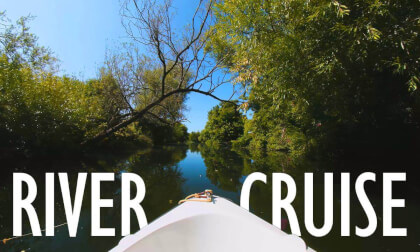 Peaceful River Avon Cruise in Warwick | ASMR  (180° 8K)