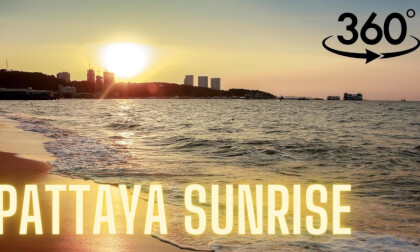 4k 360° Pattaya Walking Street and Beach at Sunrise 4k 360° Pattaya Walking Street and Beach at Sunrise