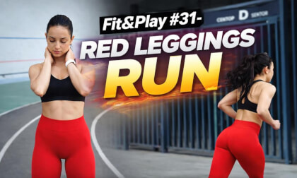 Fit&Play #31 – Red Leggings Run 🔴🔥 | Cardio Endurance & Dynamic Running Flow