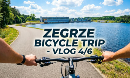 [360°] Cycling around Zegrze Lake in POLAND | VLOG 4/6