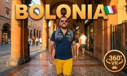 [360°] Virtual Tour of Bologna: Discover the Secrets of Italy | VLOG1