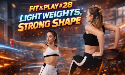 Fit&Play #28 – Light Weights, Strong Shape 💪✨ | Sculpted Body & Controlled Strength Flow