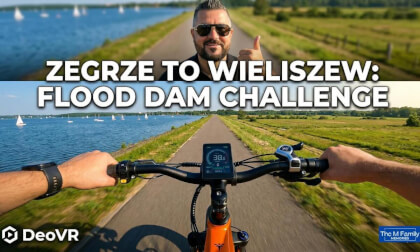 [360°] Cycling around Zegrze Lake in POLAND | VLOG 2/6