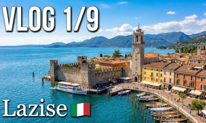 [360°] Immersive Walk: Discovering Lazise, Italy | Lake Garda Family VLOG (Part 1/9)