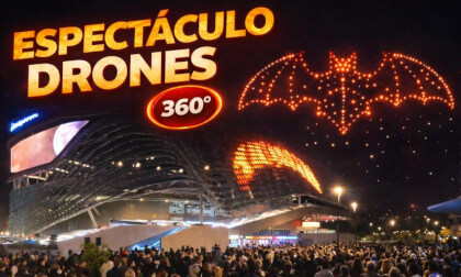 🔥 ESPECTÁCULO DE DRONES 360° en Valencia en el Roig Arena
