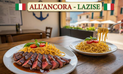 [360°]  We are having dinner in Lazise | Checking Out All'Ancora Restaurant!