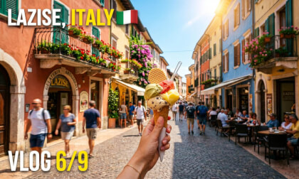 [360°] Immersive Walk: Discovering Lazise, Italy | Lake Garda Family VLOG (Part 6/9)
