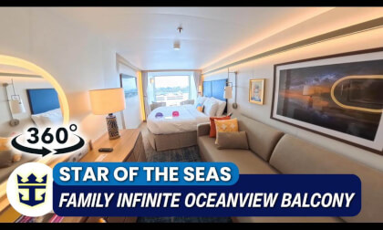 Star of the Seas Family Infinite Oceanview Balcony Stateroom Walkthrough | Cabin 11706 | 360° VR Cruise Room Tour