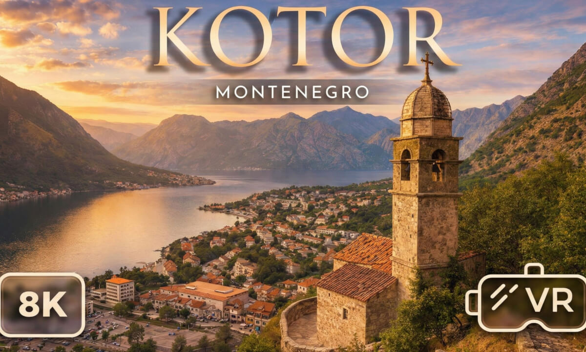 Exploring Kotor, Montenegro | An 8K VR 180 Tour Through a Medieval Gem