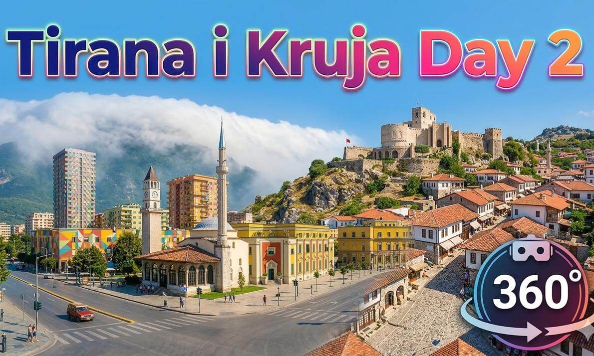 Tirana Albania Day 2 - 8K 360° VR