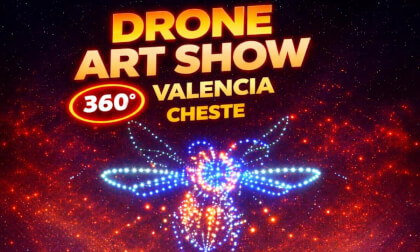 🔥 DRONE ART SHOW 360° Valencia | Espectáculo de drones en Cheste con música en directo