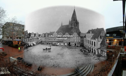 Kiel früher und heute: Innenstadt / Alter Markt (VR180 3D 8K)