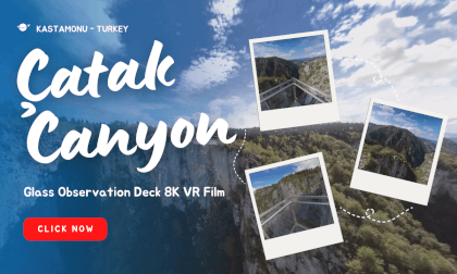 Çatak Canyon Glass Observation Terrace 8K VR Travel - Documentary