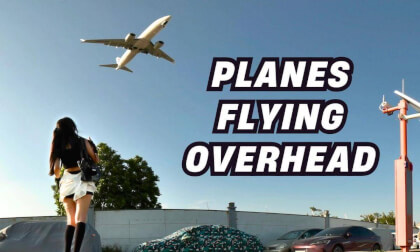 Waiting for the plane to pass overhead｜Relax on weekends｜SHENZHEN