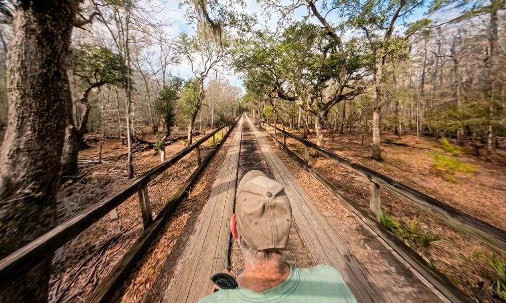 Griffin Ridge WMA Lower Road Bridge Walk 6k 360 Video