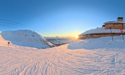 Alyeska, Alaska - Sunset skiing
