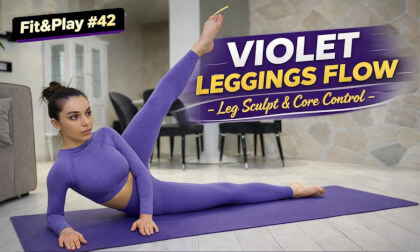 Fit&Play #42 – Violet Leggings Flow 💜 Sculpt • Balance • Core