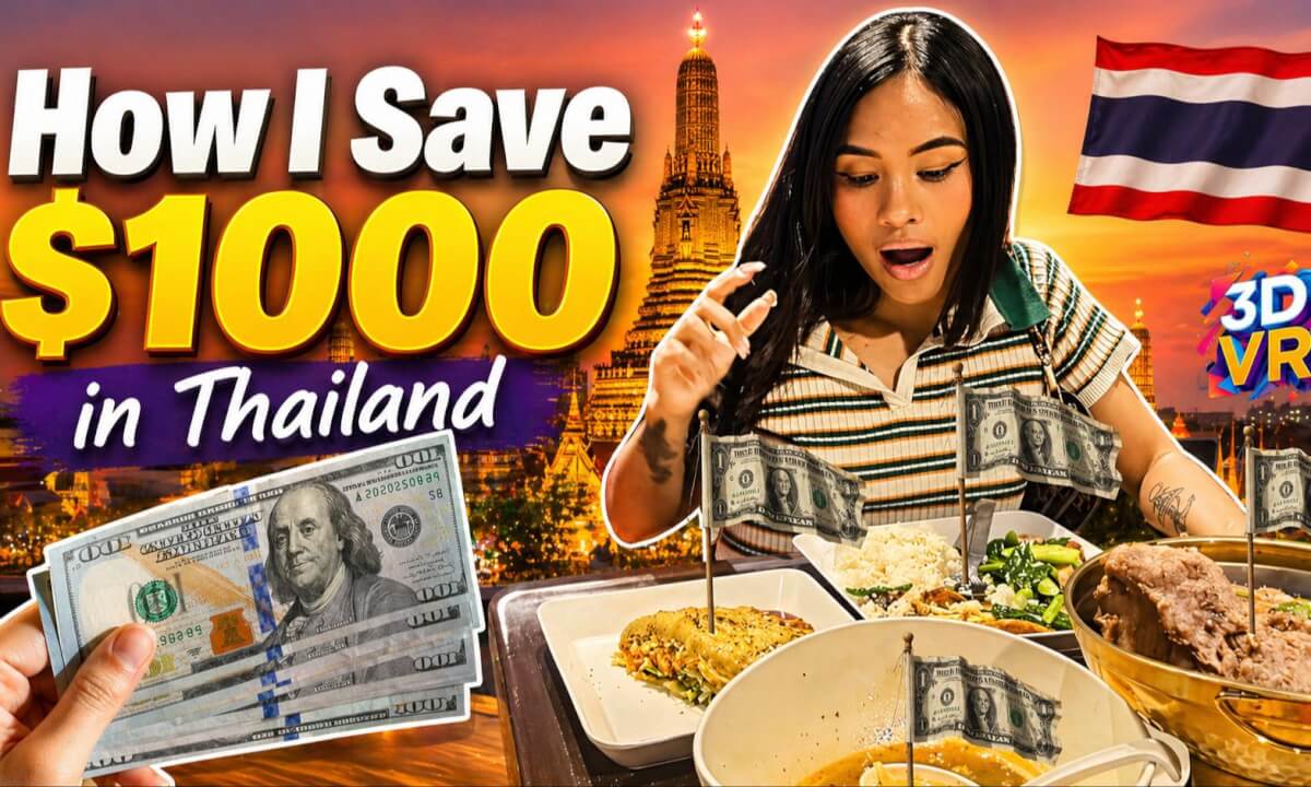 My Secret: How to Save $1000 a Month in Thailand VR180 8k Vlog 10bit