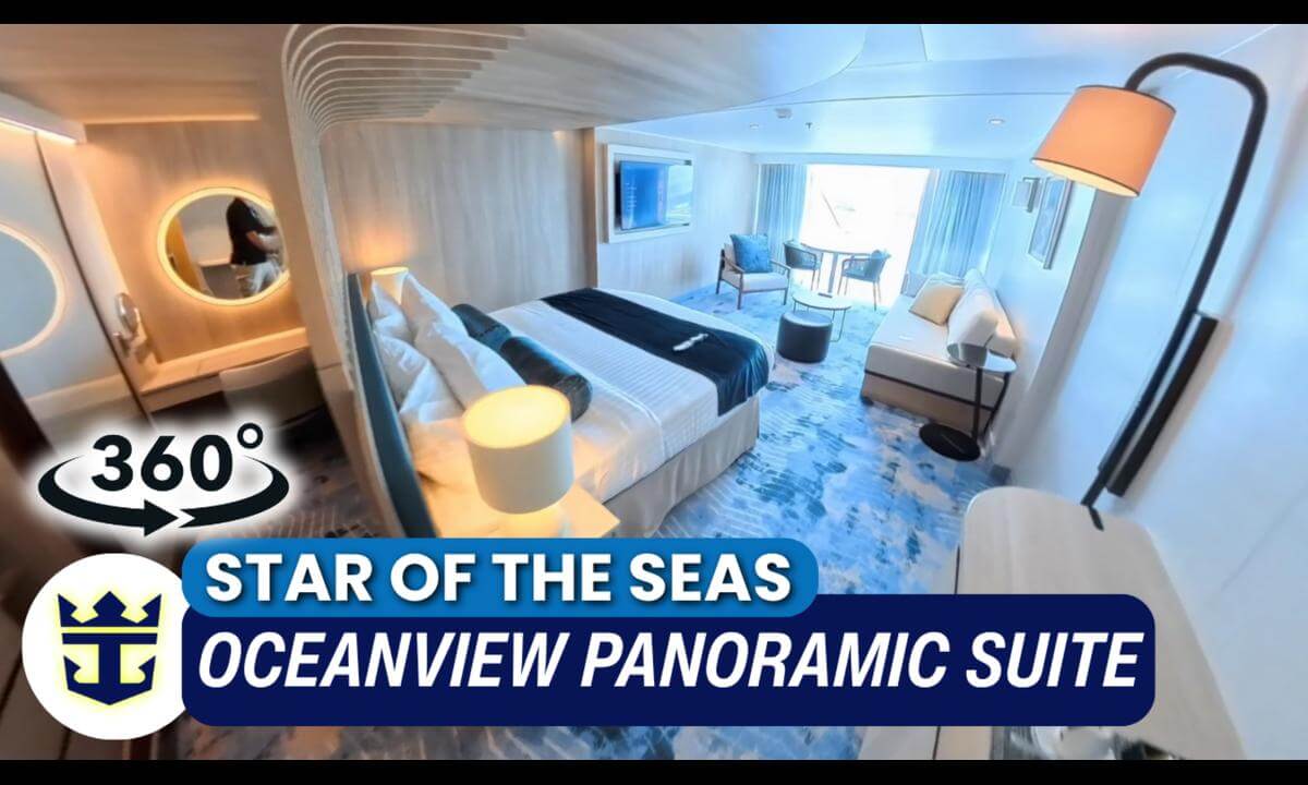 Star of the Seas The Oceanview Panoramic Suite Stateroom Walkthrough | Cabin 16024 | 360° VR Cruise Room Tour