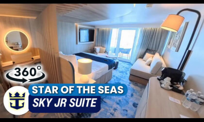Star of the Seas The Sky Junior Suite Stateroom Walkthrough | Cabin 17008 | 360° VR Cruise Room Tour