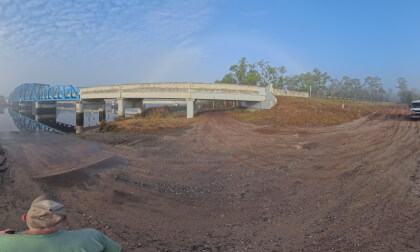Blue Bridge St Mary's River 8K 360 Video US Hwy 17  Kingsland Ga