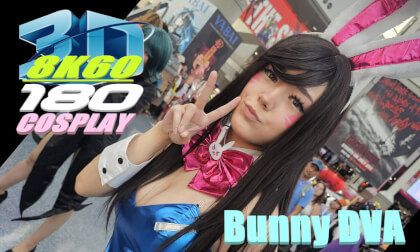 Bunny DVA Cosplay, 3D VR180, AX2025, heavnya, DVA うさぎ, コスプレ, 8K60FPS