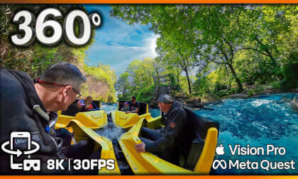 360 8K Bengal Rapid River: SOAKING WET - REALISTIC Water Ride onride 🟩 Bellewaerde VR POV