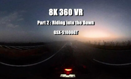 [GSX-S1000GT] Raw Sound 360 VR Journey #2 (Part 2/6): [ Riding into the Dawn ] | 8K 360 Motorcycle ASMR | 3rd Person POV