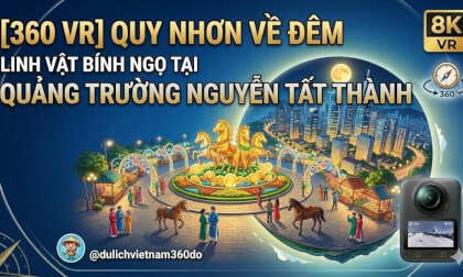 [8K 360° VR] Lunar New Year's Eve: The Giant Horse Mascot & Vibrant Crowds | Quy Nhon, Vietnam