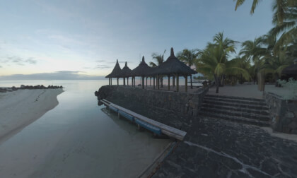 360 VR Ocean coast resort at Le Morne Brabant, Mauritius