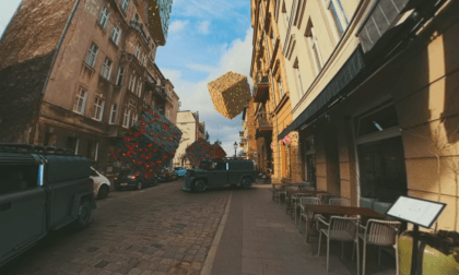 VR 180 video + CGI :: large scale composition test