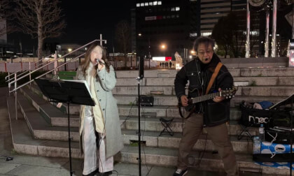 Tokyo Night (Spatial) — Street Singer Performing “Flowers”