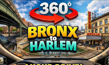 360° Drive from the Bronx to Harlem | 1 Hour NYC Scenic Tour