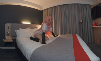 ChainsawMan power-chan cosplay shooting scene 3
