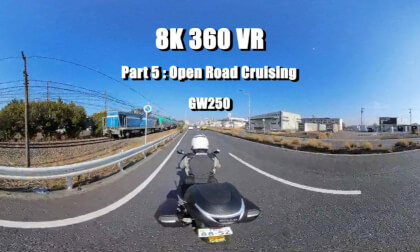 [GSR250 / GW250] Raw Sound 360 VR Journey (Part 5/6): [ Open Road Cruising ] | 8K 360 Motorcycle ASMR | 3rd Person POV