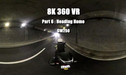 [GSR250 / GW250] Raw Sound 360 VR Journey (Part 6/6): [ Heading Home : Open Road Cruising ] | 8K 360 Motorcycle ASMR | 3rd Person POV