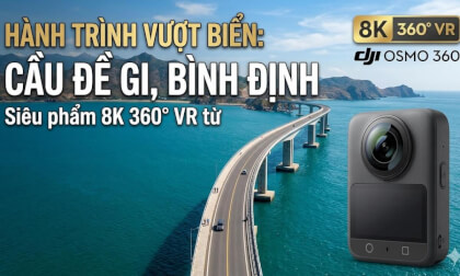 [8K 360° VR] Crossing De Gi Sea Bridge | Stunning Coastal Road in Binh Dinh, Vietnam
