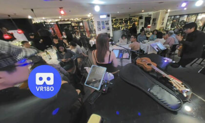 【3D VR】坐在爵士樂團正前方：沉浸式音樂體驗 | Sitting in Front of a Jazz Band (VR180)