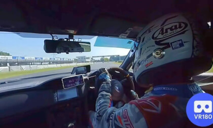 Pro driver's lap and my lap at Tsukuba Course 1000【4k/50fps VR180】
