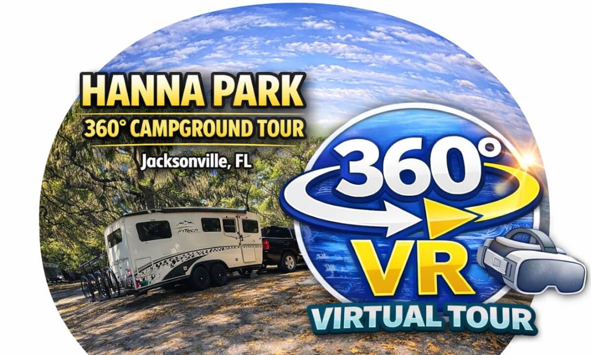 Bike Ride Through Kathryn Abbey Hanna Park Campground. | 360 VR Jacksonville, FL
