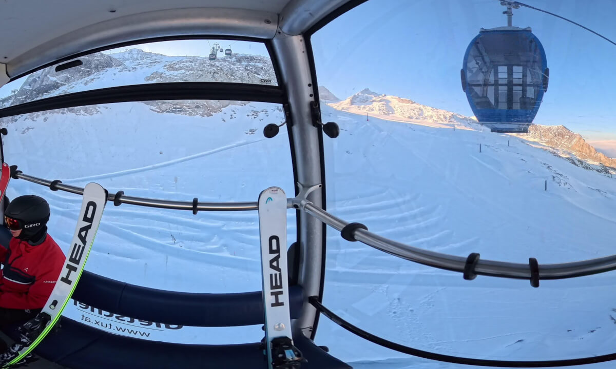 10er Gefrorene Wand Hintertux Gletscher Hintertuxer Glacier Gondola ski lift Zillertal Österreich