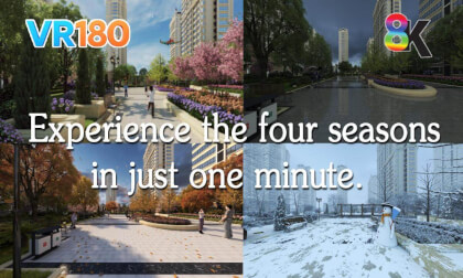 3DCG VR180 Experience the four seasons in just one minute