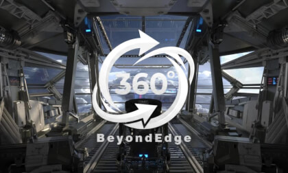 360° VR | Immersive Sci-Fi Spaceship Cockpit Experience - Above the Clouds (4K/8K)