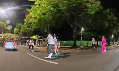 Pajama Skate in Medellin