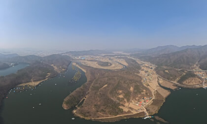 Jincheon Korean Peninsula-shaped Terrain