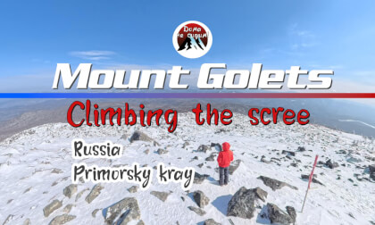 Mount Golets, climbing the scree (Russia, Primorsky krai) VR360